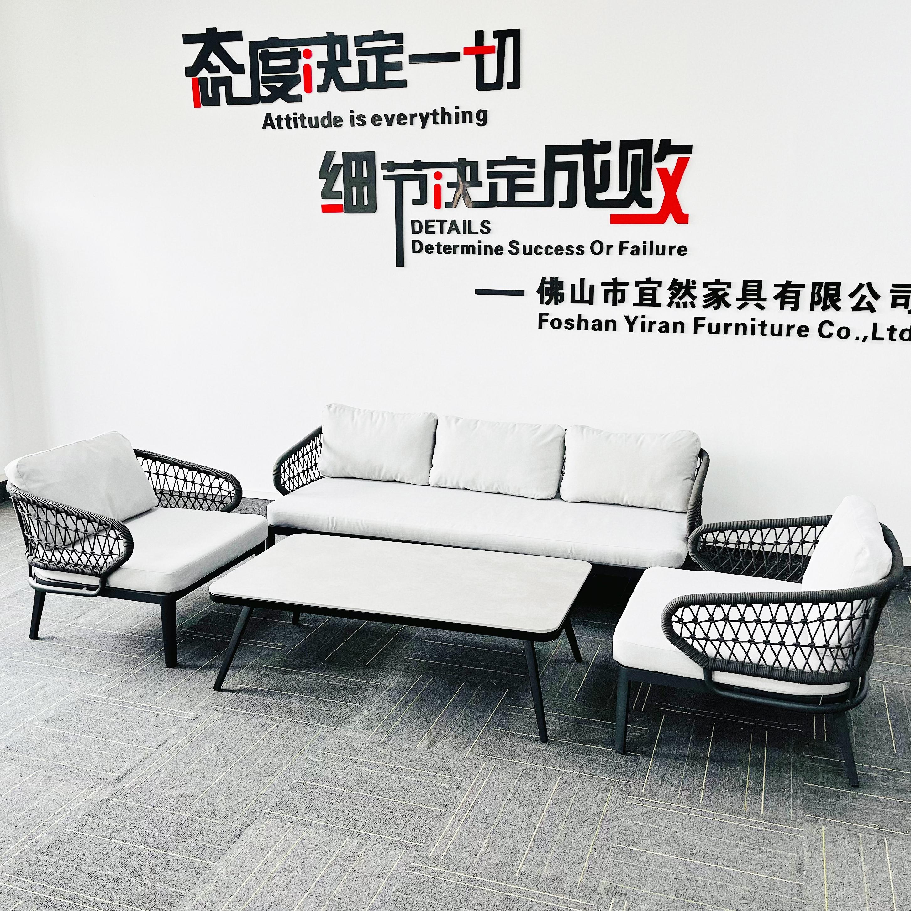 Wholesale Aluminum Garden Outdoor Furniture in China New Style Patio Balcony Garden Sofa Set Sectional Sets