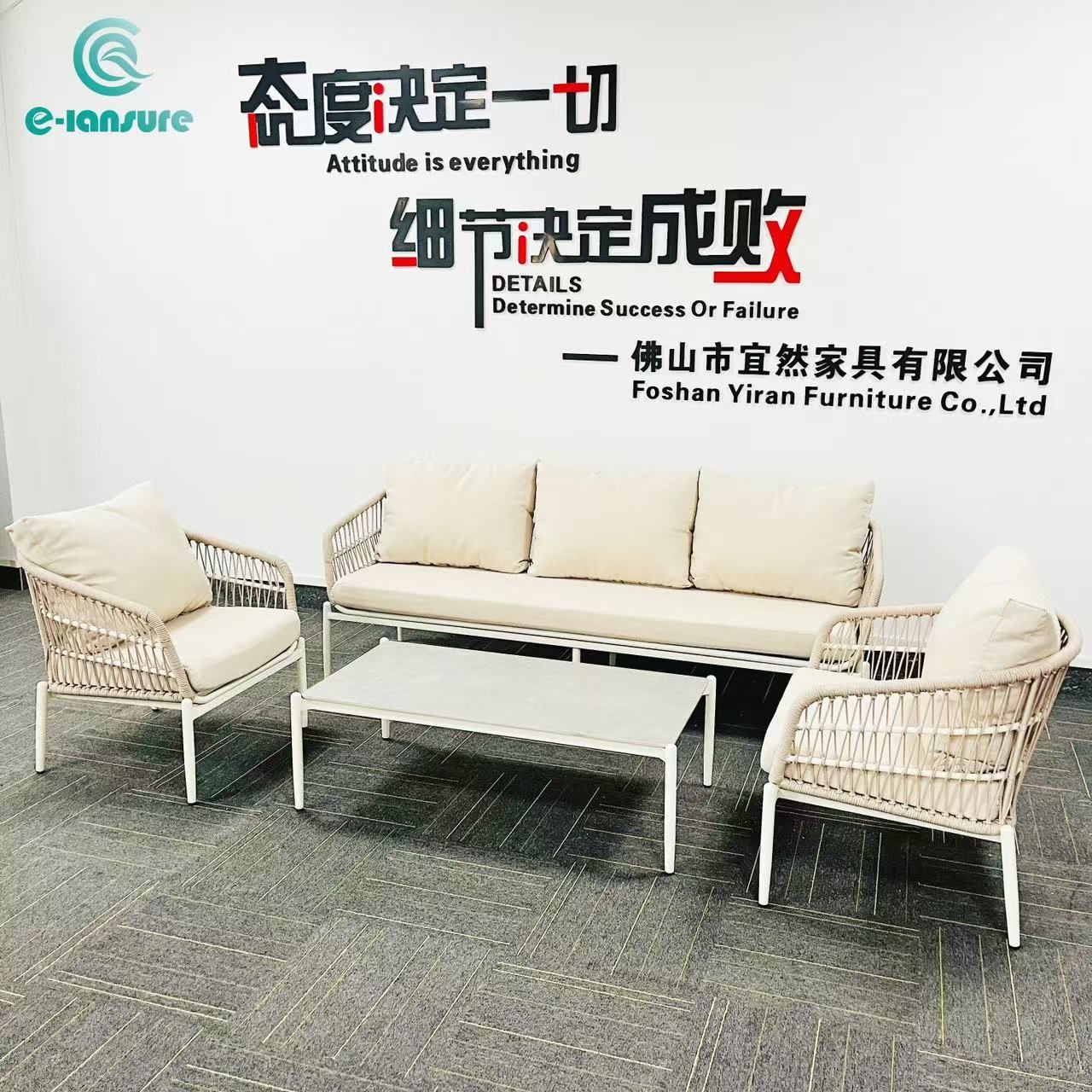 High Quality Outdoor Rope Sofa Set Competive Comfortable Outdoor Furniture for Home and Hotel