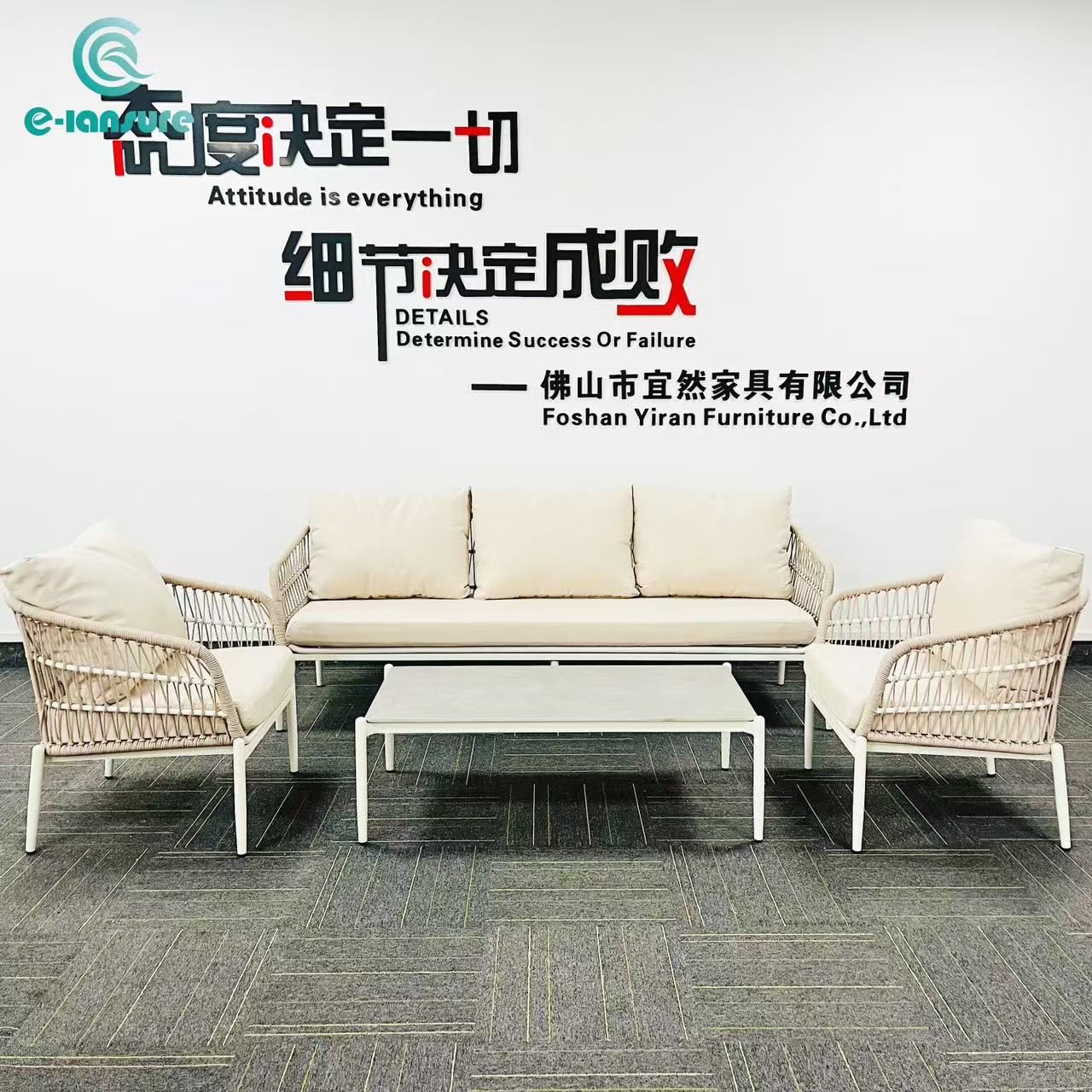 High Quality Outdoor Rope Sofa Set Competive Comfortable Outdoor Furniture for Home and Hotel