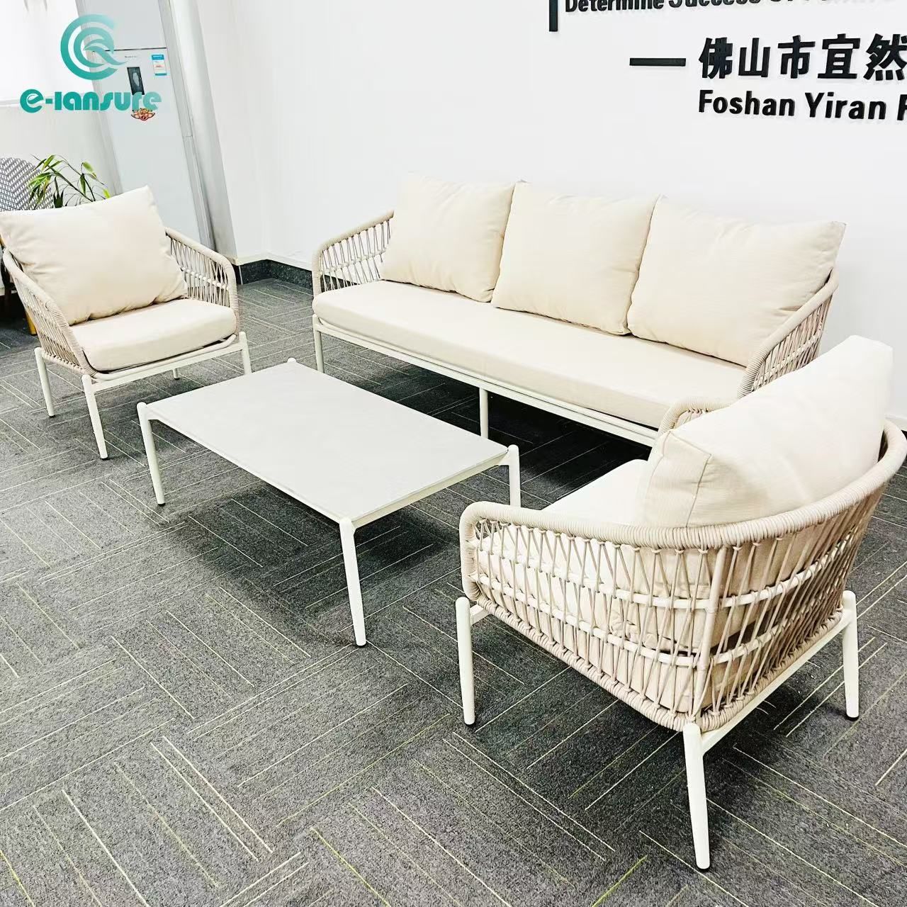 High Quality Outdoor Rope Sofa Set Competive Comfortable Outdoor Furniture for Home and Hotel