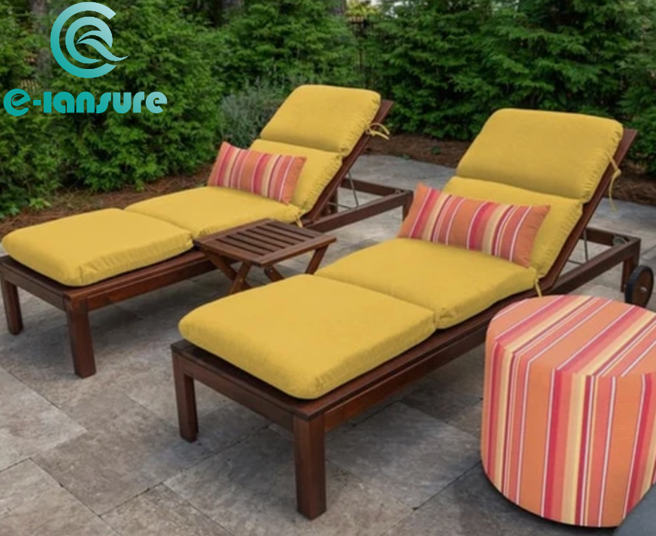 high end square polyester fabric outdoor hotel recilner seat cushion covers with back rest cushion