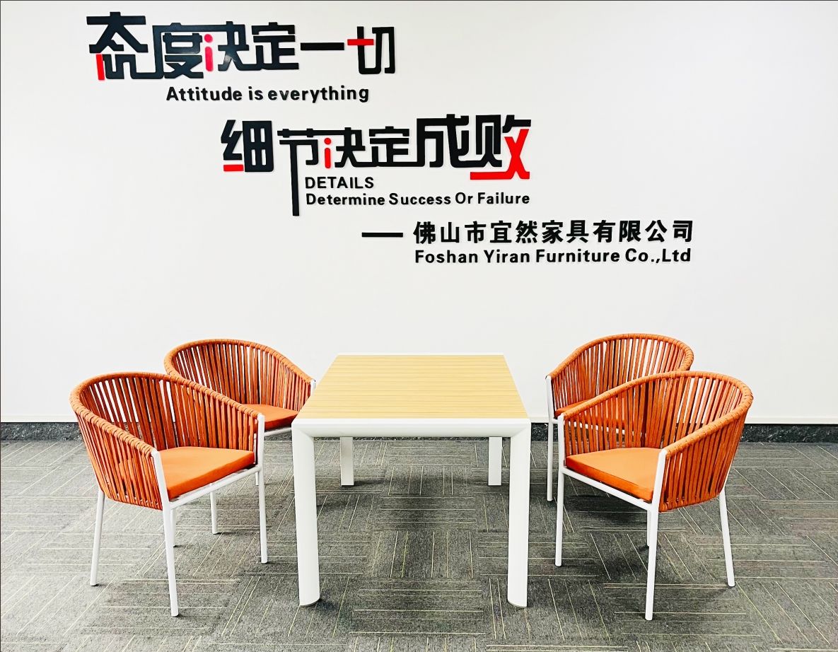 Modern Best Orange Garden Rope Table 4 Seater Chair Aluminum 6 Seat Custom Dinning Set Outdoor Furniture